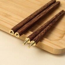 双节鸡翅木无漆无蜡便携式折叠筷子户外露营烧烤野餐餐具单人筷子