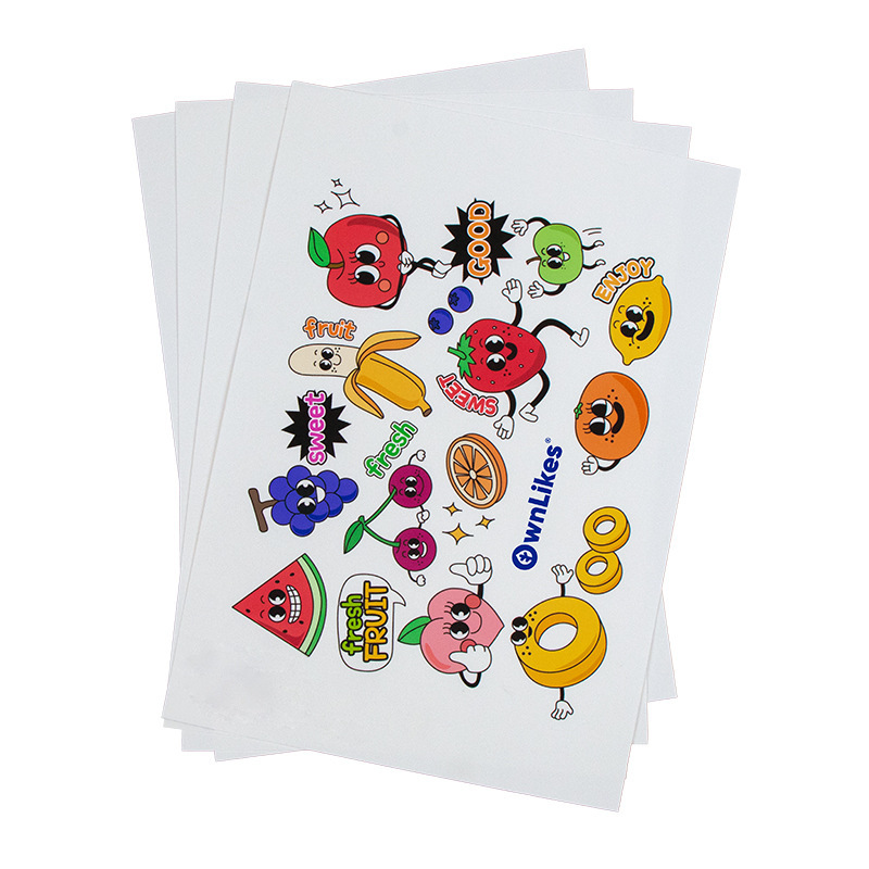 A4 papel sintético de cara muda de inyección de tinta Autoadhesivo impermeable pegatina DIY papel de etiqueta de cara muda de inyección de tinta papel sintético de cara muda image 6