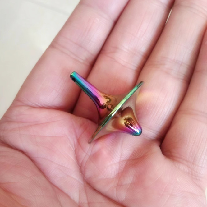 Creative Inception Dream Space Movie Pendant Toy Metal Fingertip Stress Relief Gadget Spinning Top New Year Christmas Gift