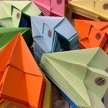 纸飞机折纸婚礼活动手抛气氛道具玩具酒吧彩色童年创意制作速卖通