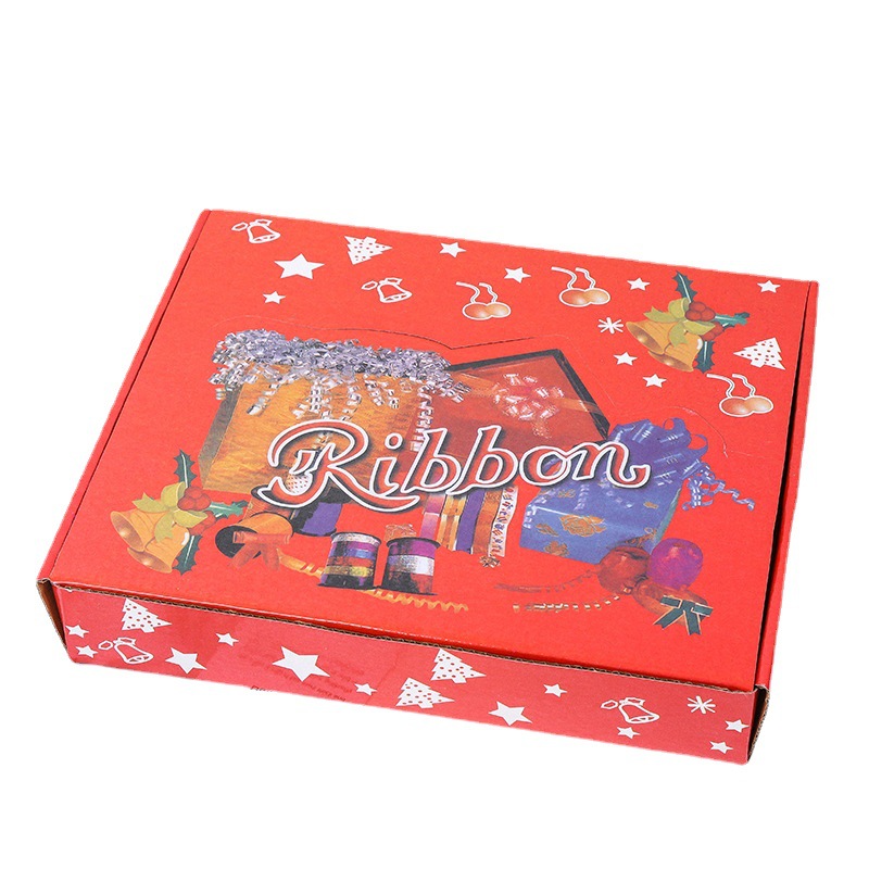 Transfronterizo Amazon popular en caja Festival de Navidad embalaje cinta láser fit impresión