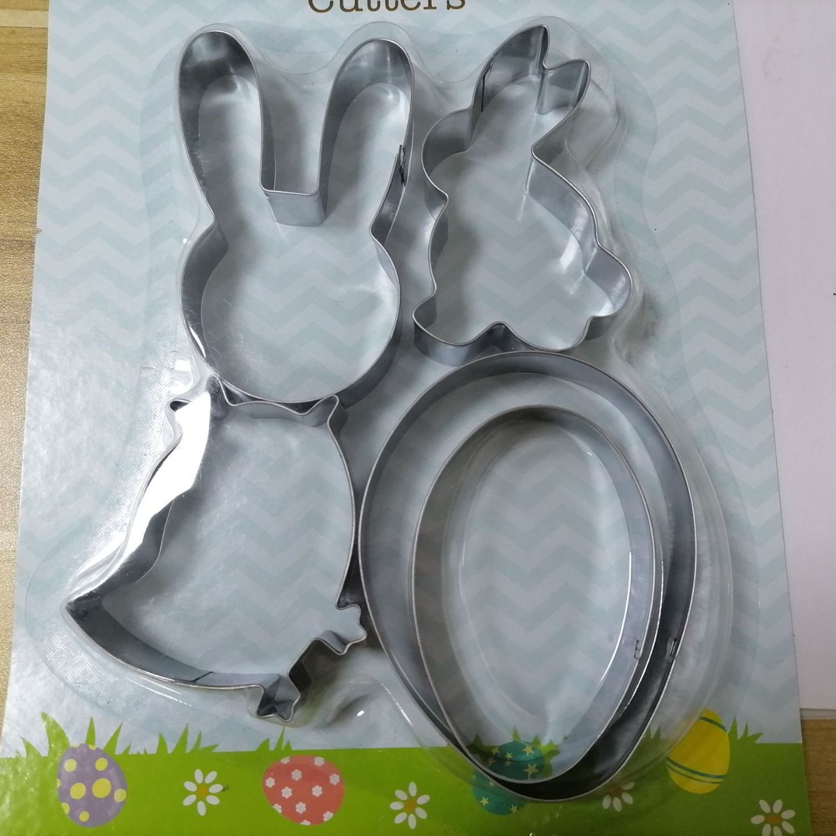 Molde para Galletas de Pascua con Forma de Conejo y Huevo, de Acero Inoxidable, Herramienta para Repostería, Fondant y Decoración de Pasteles
