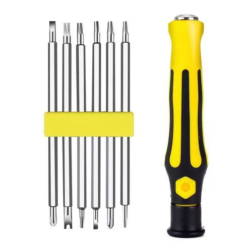 Six-in-one screwdriver set multi-functional household screwdriver set computer mobile phone disassembly precision tool set