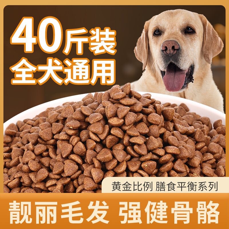 Dog Food 20kg General Teddy Golden Retriever Samoyed Husky 5kg Large Dogs Small Adult Dogs Puppies 10kg