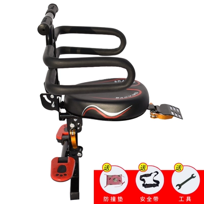 Electric Battery Car Foldableing, Motorcycle child seat - electric-motorcycle-red-pattern-harley-single-seat-black-iron-folding-armrest-black-half-fence-feet