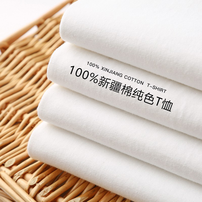 日本系重ポンド純綿半袖tシャツ女性夏ゆるいカジュアル男女同型半袖丸襟tシャツ上着ins|undefined