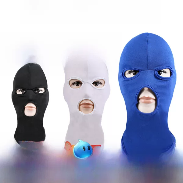 Three-Hole Outdoor Mask, Warm and Breathable Cycling Mask, Windproof Sports Hat, Autumn and Winter Flying Tigers Three-Hole Mask