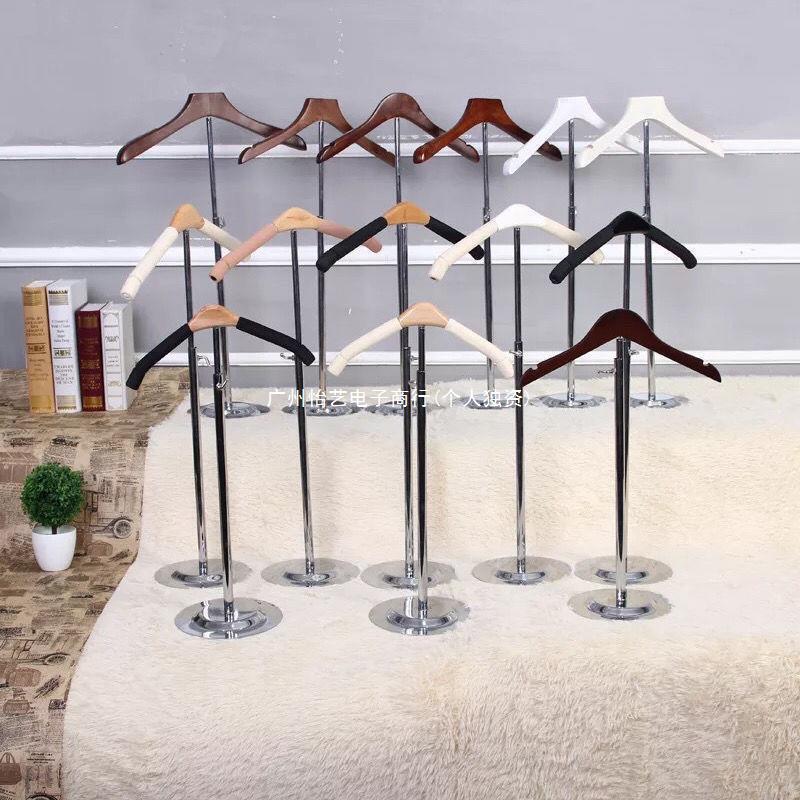 Model Base clothing store Adult T-shaped rack T-shaped display rack stainless steel chassis bending clothing props