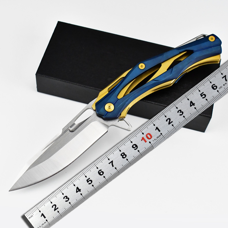 CKF变形金刚高品质折叠刀野外防身折刀锋利轴承快开全钢刀具厂家