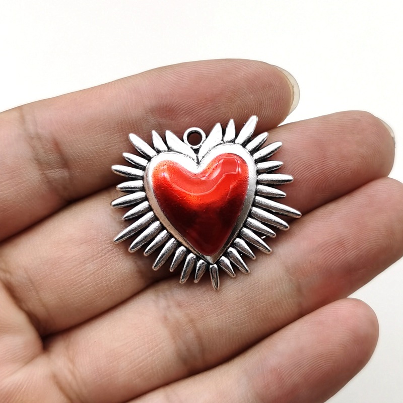 Gold Plated Plating Material 1 Piece Zinc Alloy Gold Plated Heart Shape Pendant