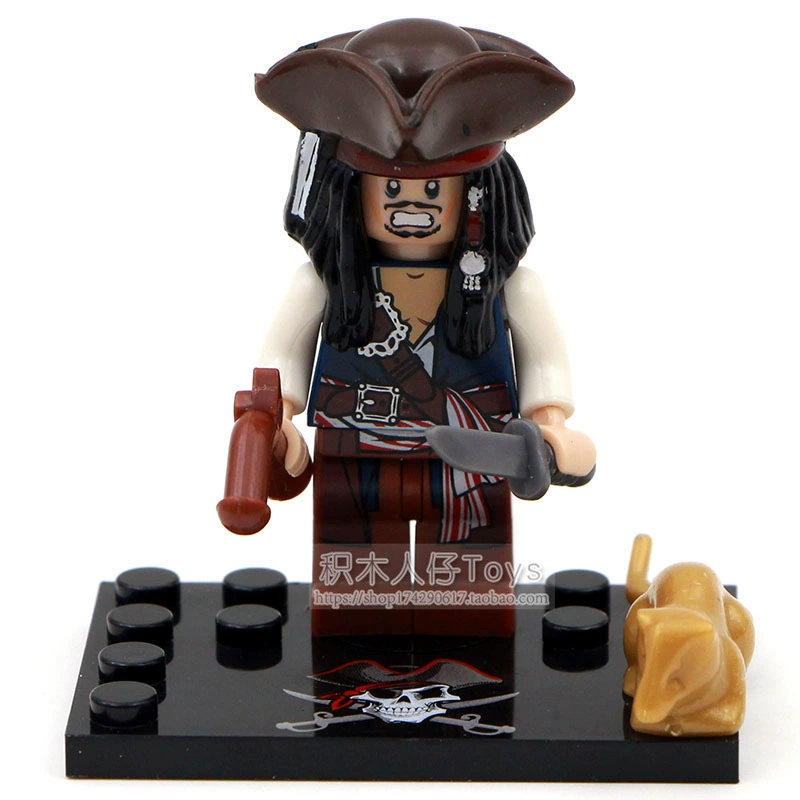 Пираты Карибского моря Дэвид Джонс Джек Элиза Baying KSZ515 518 Совместимо с Lego