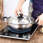 批发加厚不锈钢火锅家用厨房双耳汤锅大容量带盖清汤锅电磁炉通用