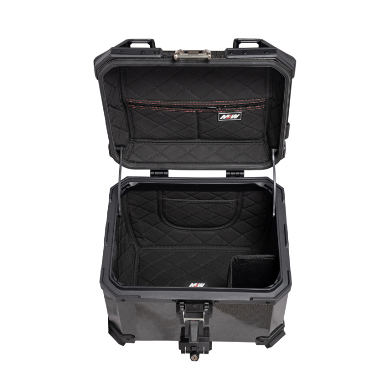 BM Lock 45L aerospace-grade 12K carbon fiber tail box, aluminum alloy large-capacity motorcycle tail box for scooters and electric vehicles