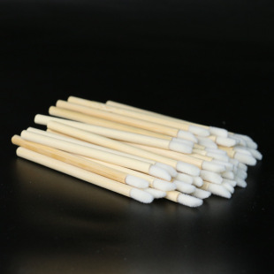 Source Batch Bamboo Rod Lip Brush Portable Mini Flocking Concealer Pen Eye Shadow Lip Glaze Brush Beauty Makeup Tools Wooden Rod Lip Brush