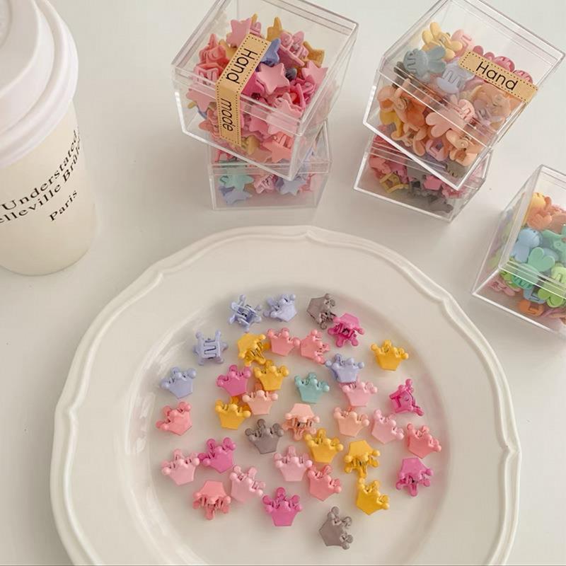 La horquilla lateral de los nuevos niños de verano dulce mini horquilla de tamaño pequeño no duele el cabello flequillos femeninos pelo roto artefacto clip