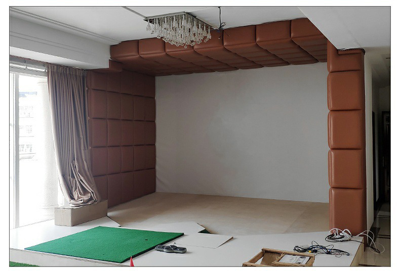 Màn chơi golf mô phỏng trong nhà PGM vải nylon chịu lực — Màn chơi gôn một lớp MNQ003 (giá vuông/㎡), MNQ010 [Nâng cấp rèm giảm âm] Rèm chơi gôn hai lớp (giá vuông/㎡) chi tiết 5