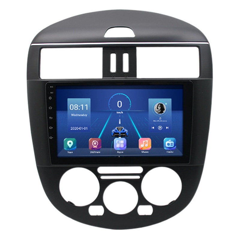 Aplicable a 11-14 Nissan Lida Android reproductor de navegación MP5 Radio 4 + 64 Carplay incorporado