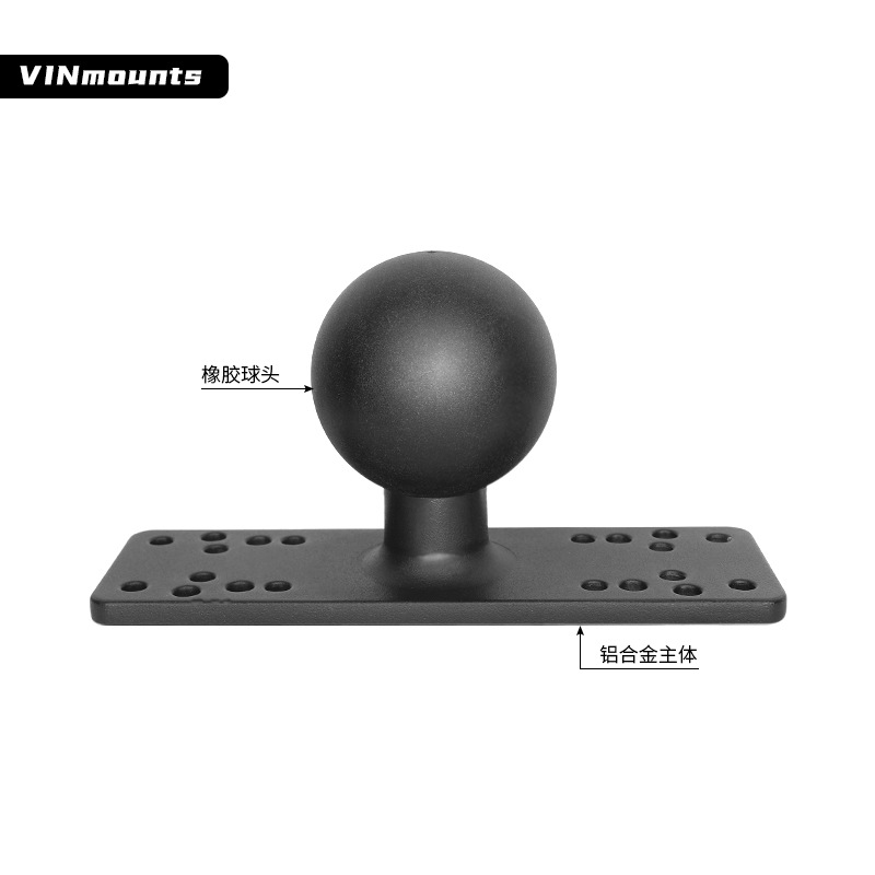 Assault Boat Fish Finder Fishing Rod Universal Adjustment Fixed Bracket 2.25inch Screw Fixed Ball Head Base