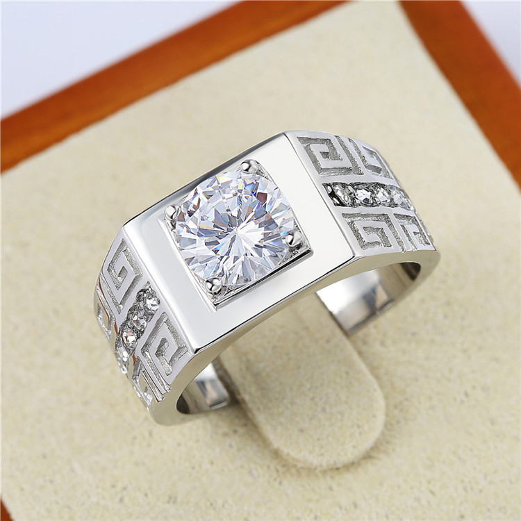 Simple Style Geometric Stainless Steel Men's Rings display picture 5