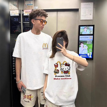 浓情【两件装】小众情侣装凯蒂猫夏季棉t恤2025新款网红短袖男女