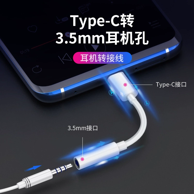 Подходит для Type-C цифрового декодирования мобильного телефона гарнитура кабель преобразования Type-C 3.5 мм аудиокабель DAC адаптер