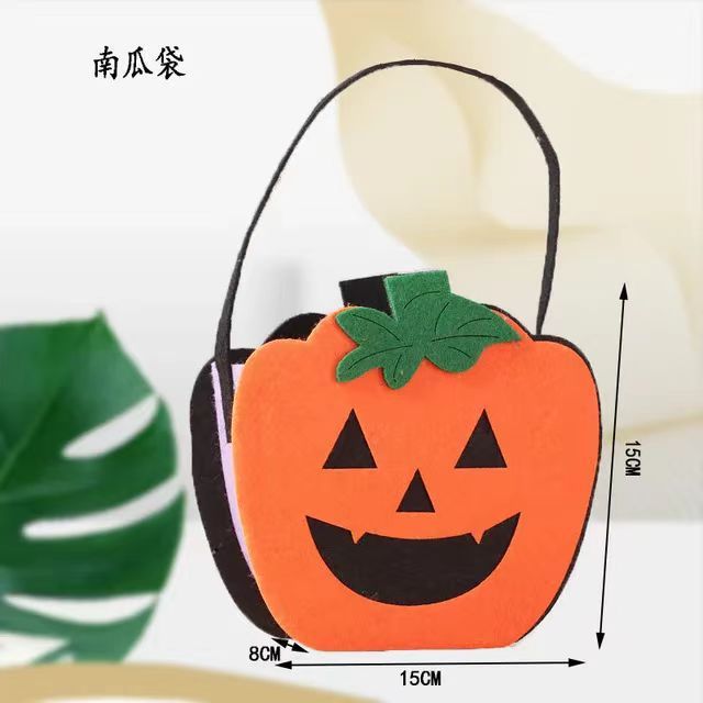 メーカー現物ハロウィーン子供がフェルトキャンディー袋カボチャ呪術師の祝日パーティーフェルトバッグを責める|undefined
