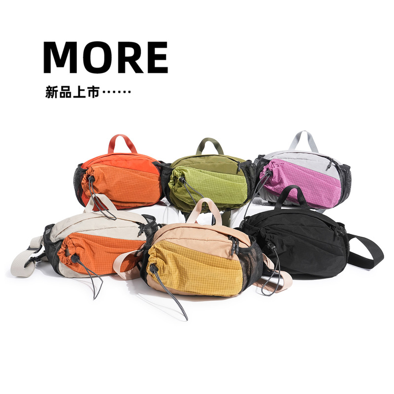 Women's Crossbody Bag 2026 Summer New Style Waist Bag Casual Solid Color Women's Bag Lightweight Chest Bag Nylon Cloth Shoulder Bag