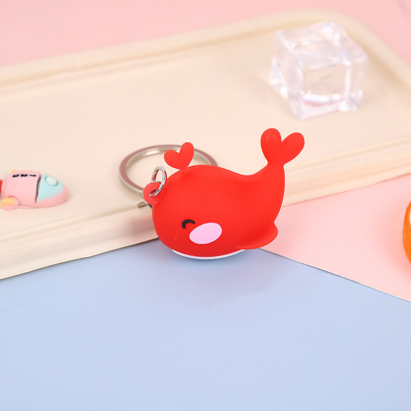 夏の海洋動物イルカタコクジラタツノオトシゴキーホルダーペンダントバッグスーパーマーケットキーホルダー卸売|undefined