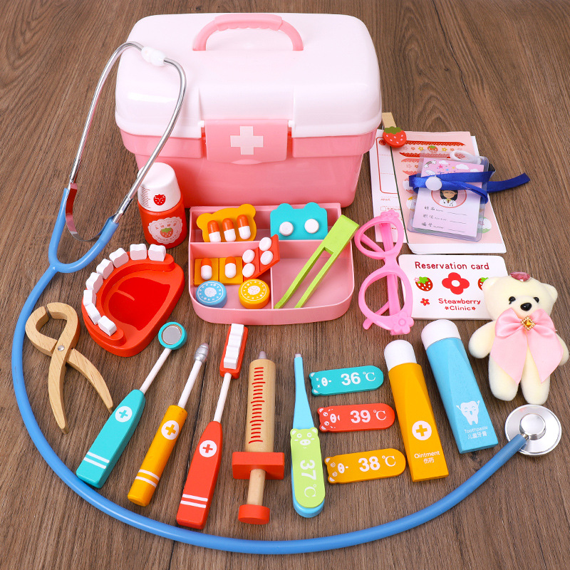 儿童仿真过家家医生玩具套装宝宝打针牙齿医药箱幼儿互动益智游戏