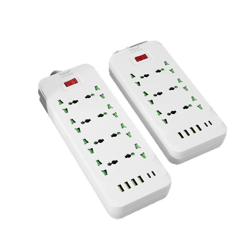 Conector de 6 - 8 - bit con sobrecarga con interruptor de lámpara de cobre caja de regalo USB enchufe de comercio exterior tabla de conector