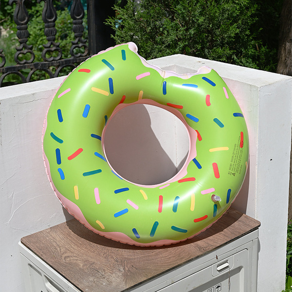 inflatable double-layer swimming ring
