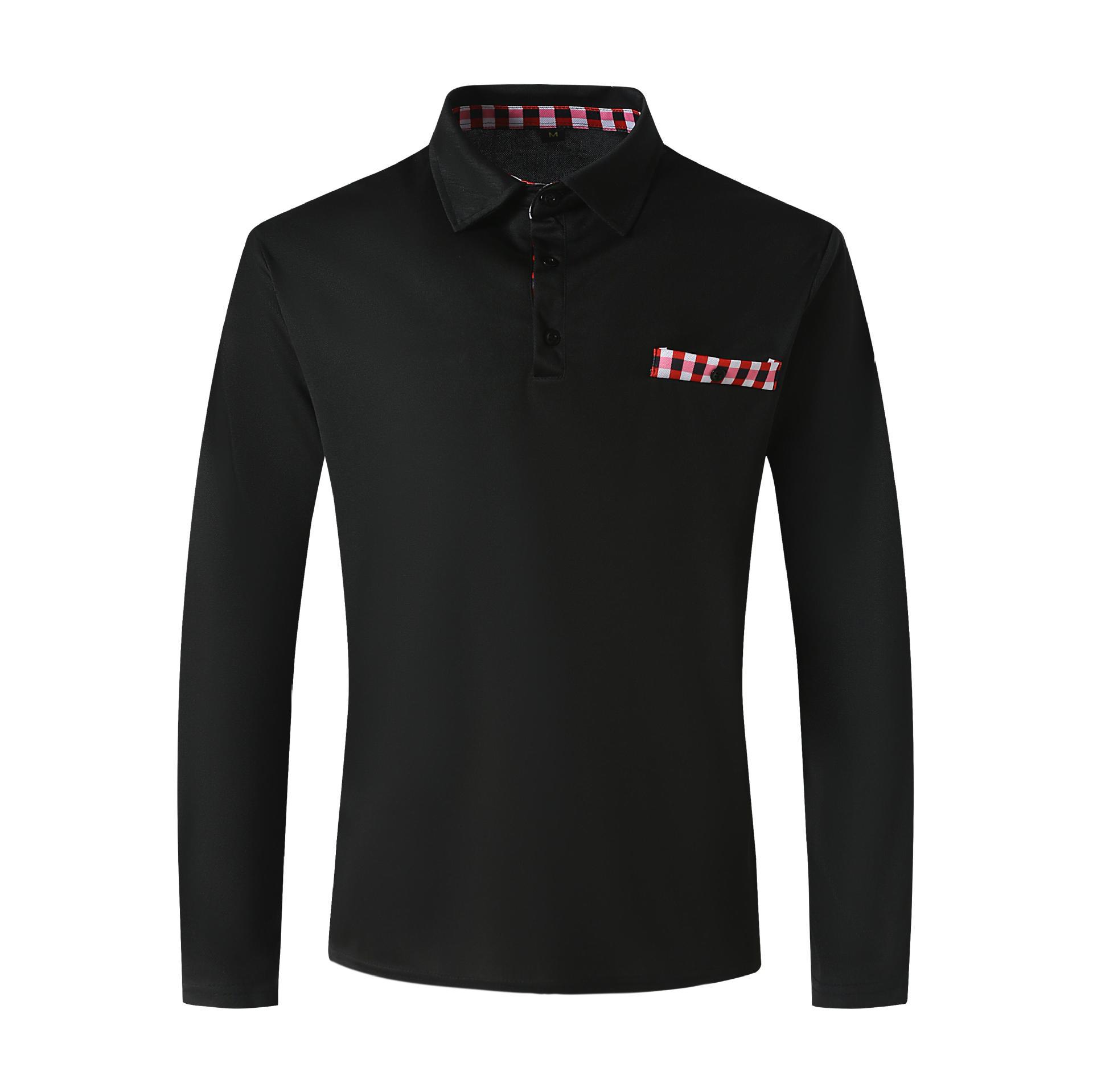 Polo sportivo da uomo con collo a zip per stile autunnale_voghion.com