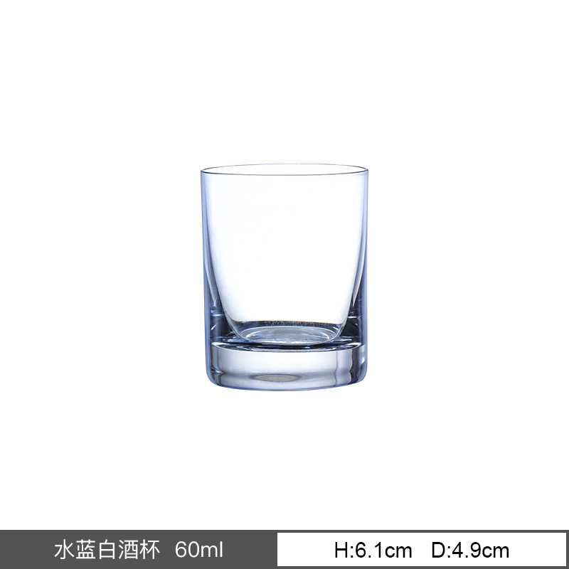 Importación checa de cristal sin plomo tazas de licores de licores de alta temperatura diseño comercial de compras a granel de tazas de vidrio sin plomo