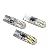 T10 3014 24SMD широкоформатный светодиодный маленький свет силиконовый флеш-фонарь хрустальный свет двухсторонний