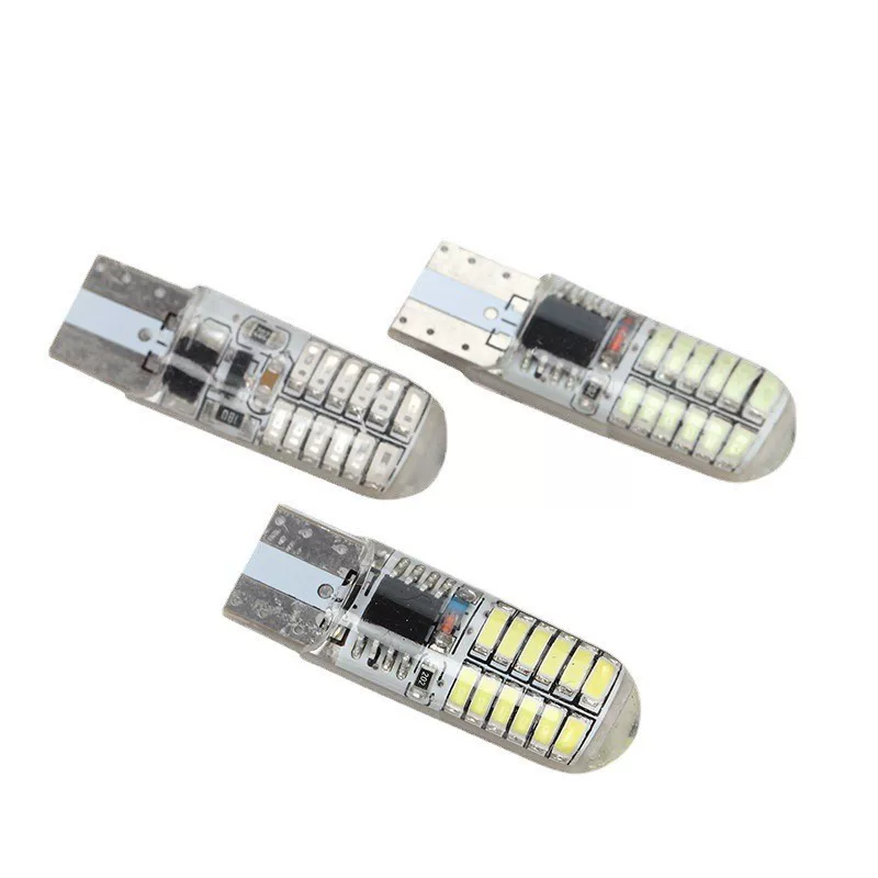 T10 3014 24SMD Лампа-шар LED светодиодный свет Silicon Silicon мигающий свет кристаллический свет двухсторонний