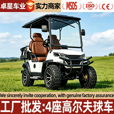 Electric Golf Carts from the Source Factory, Tourist Sightseeing Vehicles for Scenic Areas, 4-Seater and 6-Seater Airport Shuttle Golf Carts