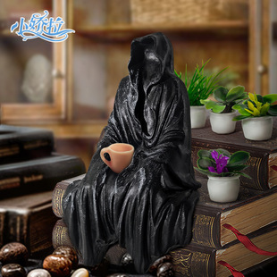 New Black Robe Gothic Desktop Ornaments, Mysterious Master Desk Car Ornaments, Cross-Border Exclusive for Mysterious Black Men
