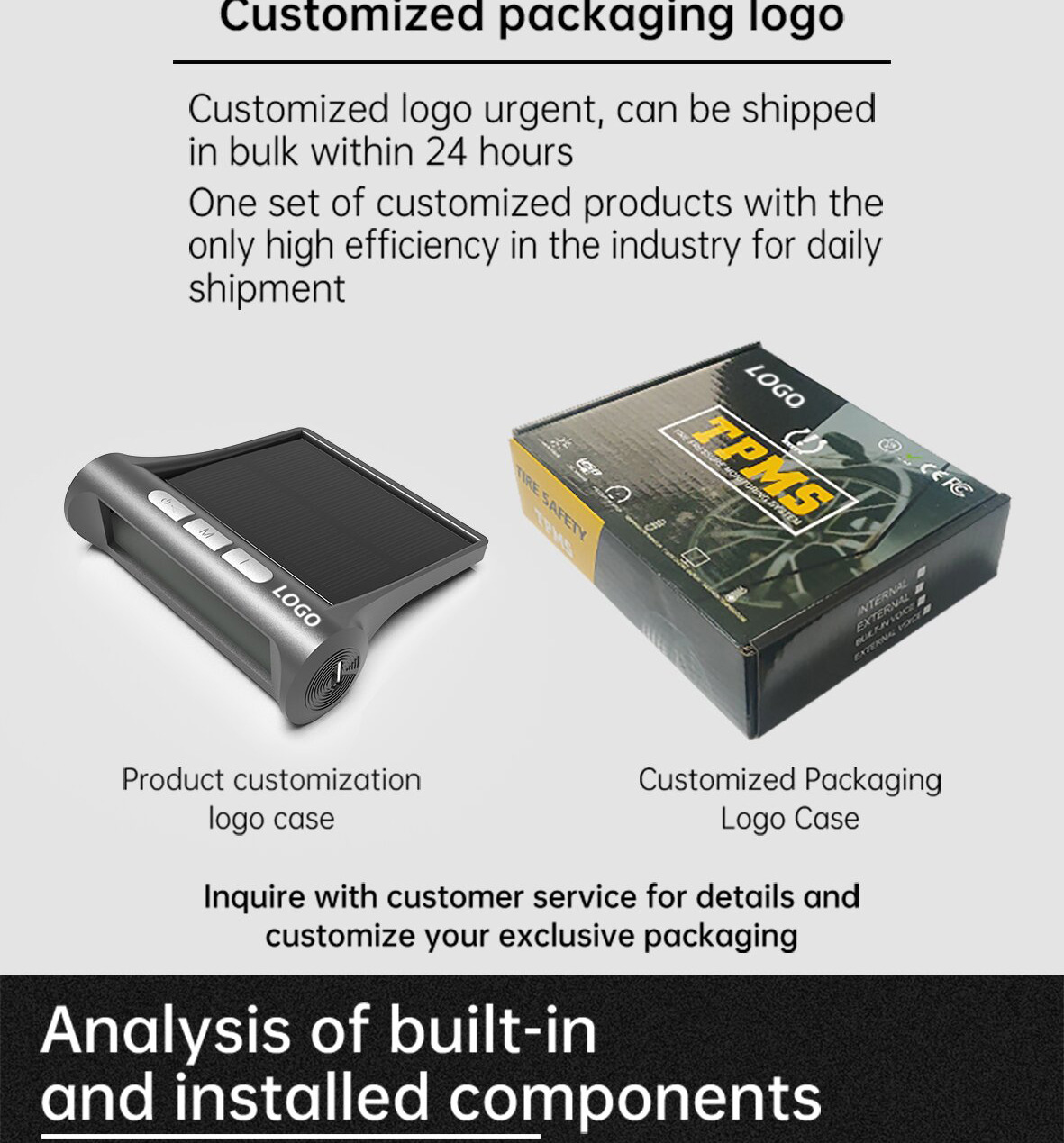 Tire Pressure Monitoring Tire Pressure Monitor Tpms Tire Pressure Detection Tire Pressure Detector Cross-Border E-Commerce