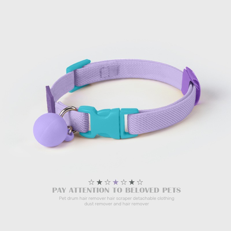 猫咪宠物项圈围脖项链四季小型犬饰品彩色柔软狗狗项圈宠物用品|undefined