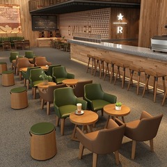 喫茶店カード座ソファー腰掛けミルクティー店カフェテーブルと椅子の組み合わせ
