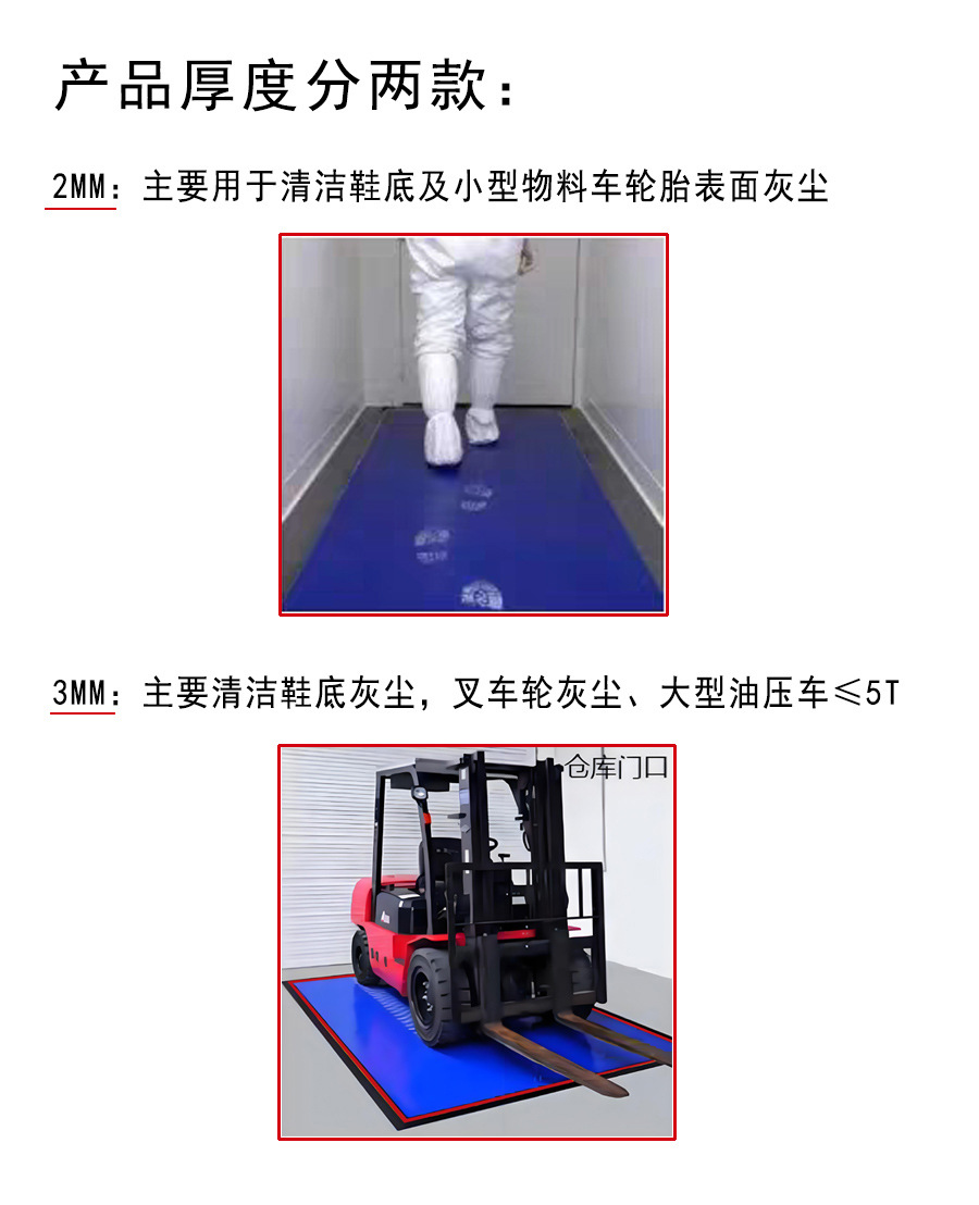 Silicone Washable Dust-Sticking Floor Mat Workshop Door Repeated Dust Removal Clean Room Wheel Cleaning Foot Mat