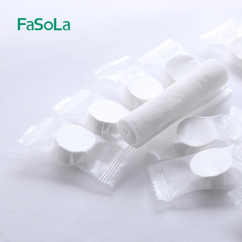 FaSoLa Travel Disposable Compressed Towel Portable Candy Granule Facial Cleansing Towel Travel Facial Washing Towel Wholesale