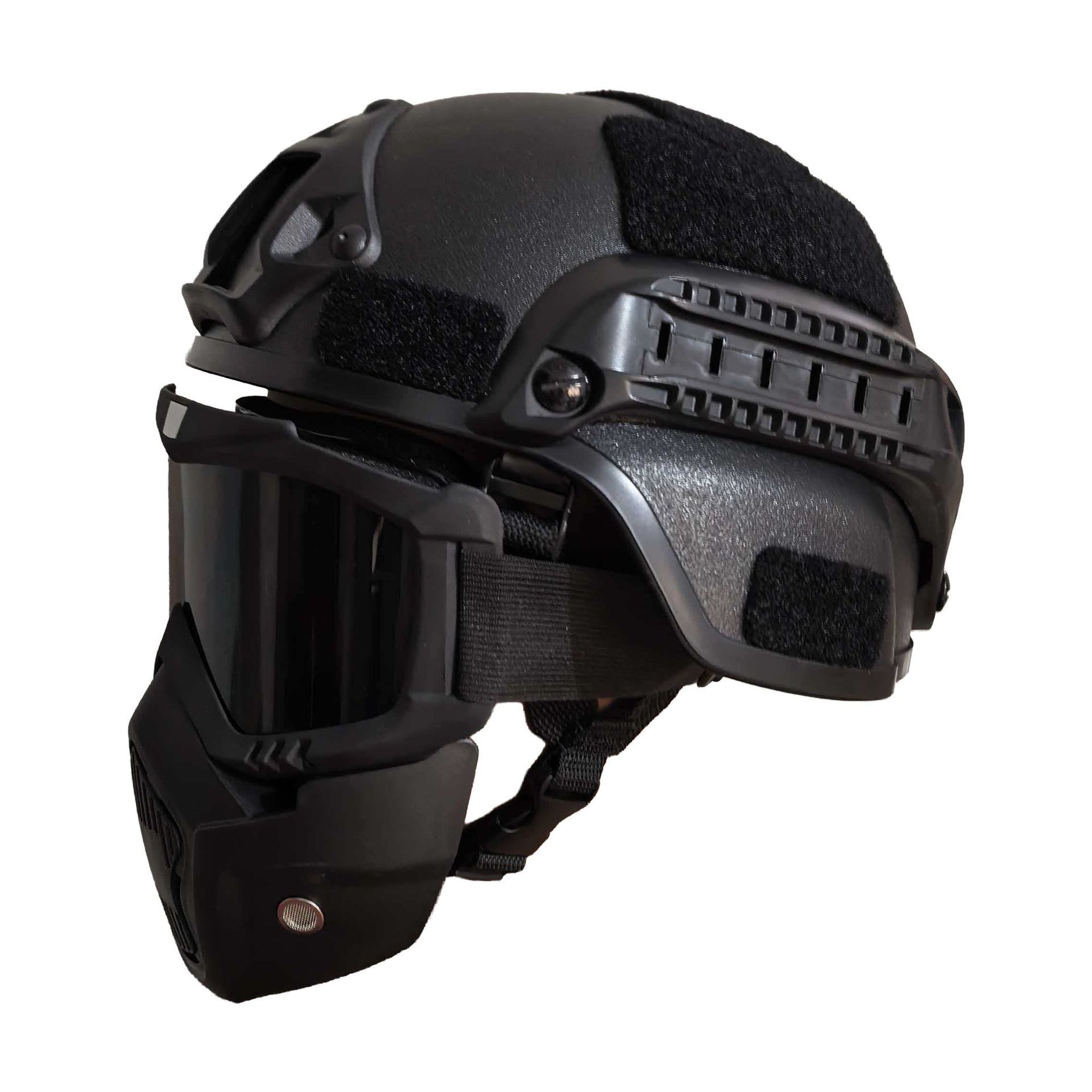 Casco CS máscara táctica casco adulto armado CS equipo de entrenamiento de tropas especiales conjunto completo de casco de combate de fanáticos pesados