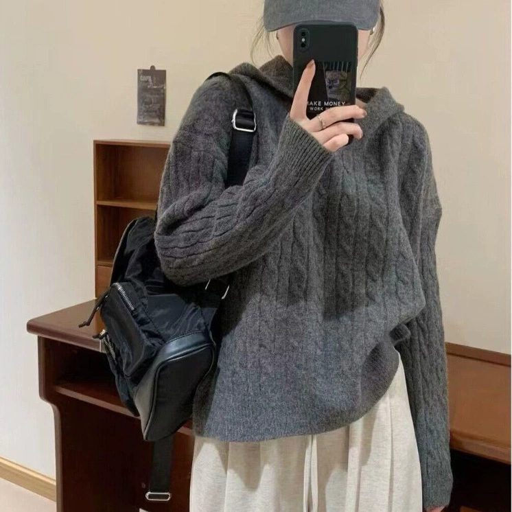 Темперамент дикий свитер вязаный кардиган женский новый внешний вид