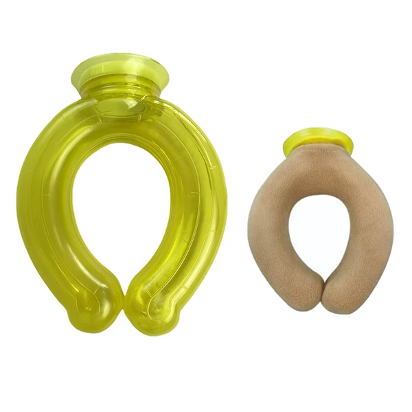 U pillow yellow + yellow velvet cover