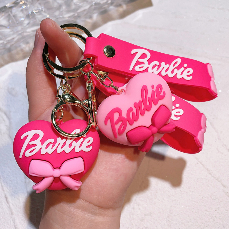 弓バービープリンセスシリコーンキーホルダーかわいいカップルペンダントペンダントバレンタインデーペンダントギフト卸売|undefined