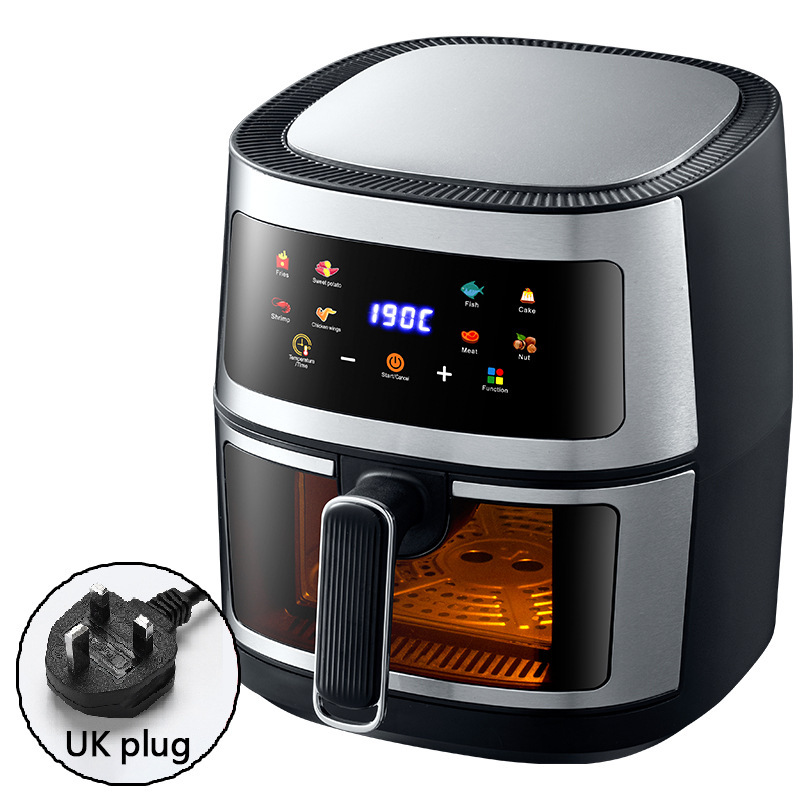 触摸式空气炸锅8L智能无油烟可视薯条机源头厂家Airfryer110V220V|undefined
