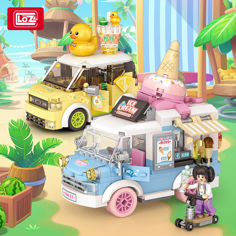 LOZ 작은 입자 건물 블록 소녀 선물 유행 플레이 메이커 자동차 모델 어린이 조립 건물 블록 국경 장난감 생일