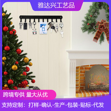 跨境爆款墙壁钥匙扣走廊壁挂式钥匙扣挂钩收纳自粘钥匙挂架壁挂式