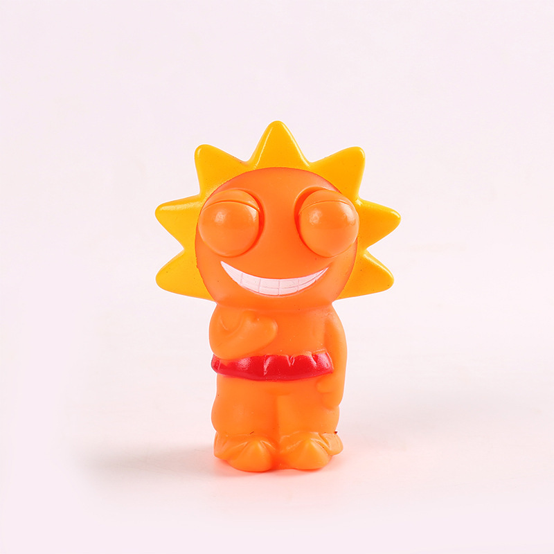 Transfronterizo caliente-venta llamativo gusano vegetal pellizco música descompresión juguete squeeze ojo-soplado creativo ventilación descompresión artefacto fábrica al por mayor